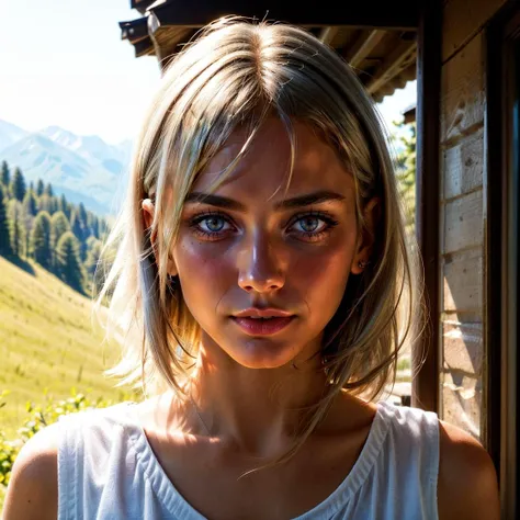 a portrait of a woman practicing meditation and mindfulness in a serene mountain retreat, platinum blonde hair, 
<lora:add_detail:0.3> realistic, lifelike <lora:contrast_slider_v10:2.5>, inticate detail <lora:eye_opening_v2.0:0.5>,  <lora:backlight_slider_v10:-0.8>,  <lora:filmgrain_slider_v1:1.5> film grain,