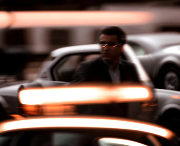 (motion blur, blurry, low shatterspeed:1.2), defocus, anamorphic lenses, flares, highlights, elegant posing photo of a classic car, a photo by William Berra, featured on flickr, neoism, cinematic backlighting, cinematic backlit lighting, <lora:Prismatia_yiu_v10:0.7>