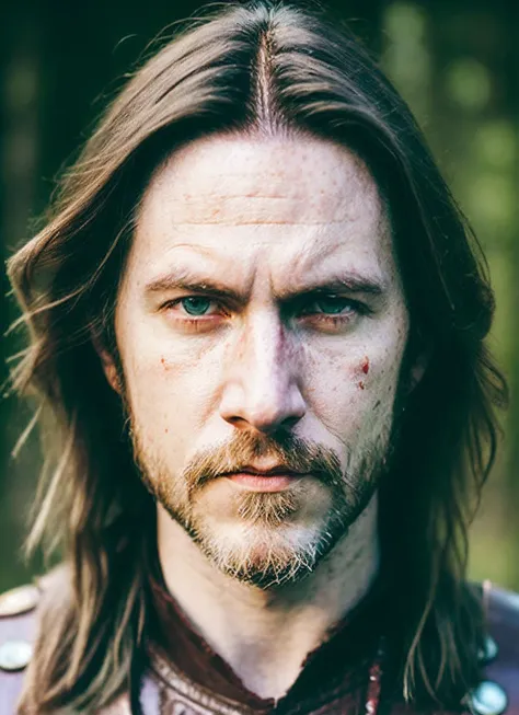 analog style, modelshoot style, An intricate full color portrait of sks person:1 as (viking warrior), (barbarian), epic character composition, by ilya kuvshinov, alessio albi, nina masic, sharp focus, natural lighting, subsurface scattering, f2, 35mm, film grain, <lora:locon_mattmercer_v1_from_v1_64_32:1.25>
