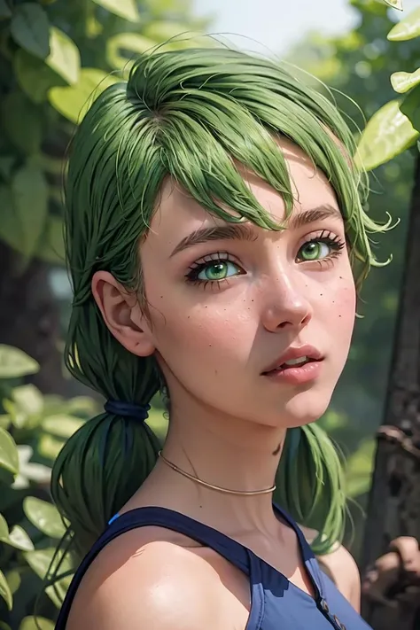 (masterpiece, best quality), 1girl, beautiful face, <lora:caroline:1> caroline, green hair, twintails, green eyes,