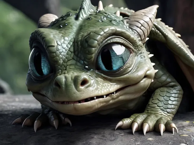 A cute dragon in tears, crying dragon, tears, sad eyes, big sad eyes, staring at camera sobbing