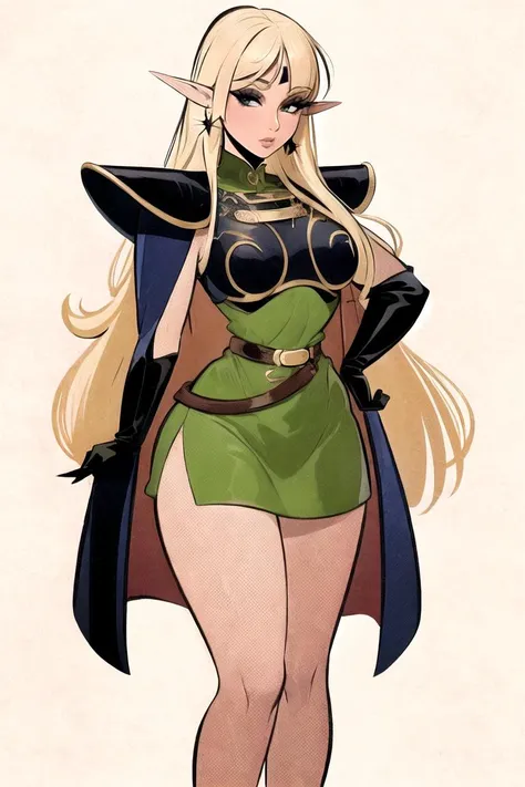 masterpiece, best quality, high quality, highres,looking at viewer,
ARTSTYLE_VintagePinup_jazy_ownwaifu, www.ownwaifu.com,
1girl, solo,simple background, pose,
<lora:ARTSTYLE_VintagePinup_jazy_ownwaifu-15:1>
ANI_CLASSIC_deedlit_ownwaifu, www.ownwaifu.com,
pointy ears, blonde hair, long hair, elf, circlet, green eyes, long pointy ears, very long hair, breasts, medium breasts, earrings, lips, makeup, bangs,
cape, armor, blue cape, shoulder armor, pauldrons, gloves, breastplate, belt, green dress, short dress,
<lora:ANI_CLASSIC_deedlit_ownwaifu-15:0.6>