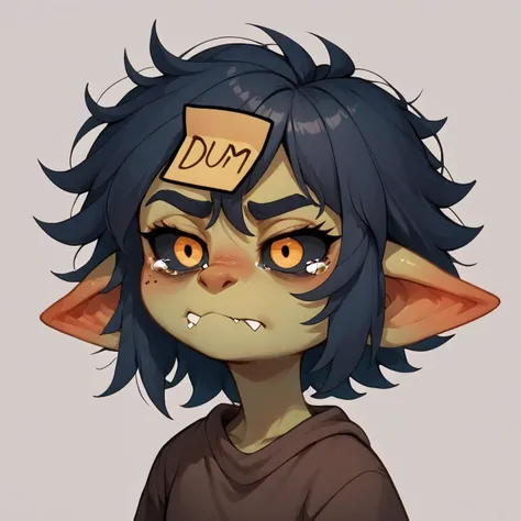 score_9, score_8_up, score_7_up, score_6_up, score_5_up, score_4_up, Gaby, dumstickyNote, sticker, (pouting:1.2), puffed cheeks, tearing eyes <lora:Gaby:1> <lora:DumStickyNote_XLPD:1>