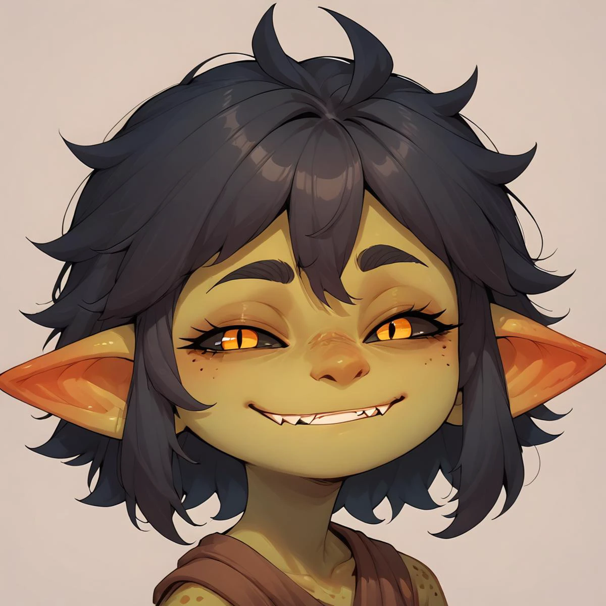 score_9, score_8_up, score_7_up, score_6_up, score_5_up, Gaby, IncrsAnyasHehFaceMeme, upper body <lora:Gaby_the_goblin_0.4:0.8> <lora:AnyasHehFaceMeme_XLPD:1>