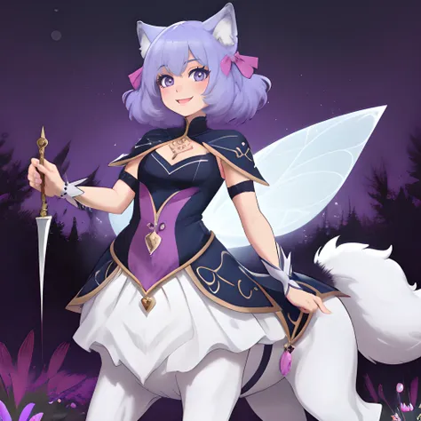 masterpiece, best quality,slice of life, wolf taur,wolf horns, girl,cute outfit, magical outfit, magical girl, sweet expression, <lora:Centaur_v3:0.7>, fairy, bokeh, cute, adorable, happy, magical, pastel colors