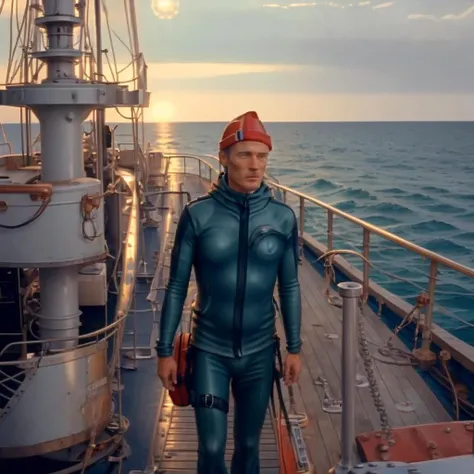 a man on a ship deck <lora:Life_Aquatic_v1:1> aquatic