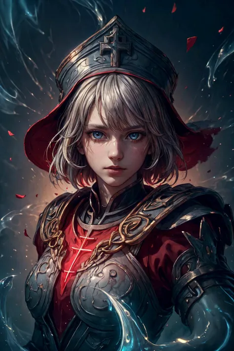 (best quality, masterpiece:1.2), photorealistic, thick outlines, strong shadows, <lora:add_detail:0.75>,
1 girl, adult french woman, ruby eyes, black blowout hair,
(style-swirlmagic:1.0), character focus, portrait, looking at viewer, solo, upper body, detailed background, detailed face, (<lora:GlowingRunesAIV3:0.6>, GlowingRunesAI_red theme:1.1) holy cleric, zealous fury, veiled, blue tree symbols, bishop hat, giving blessing, temple, divine aura, religious icons, mural, filigree, petals, majestic atmosphere, silver, reflections, holy fire,
<hypernet:sxzBloom_sxzBloom:0.2>,