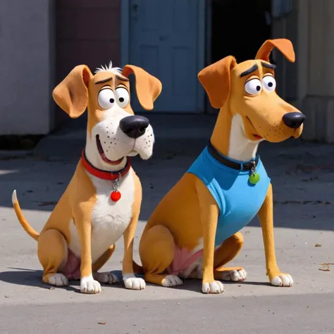 two stupid dogs
 <lora:Expressive_H:1> <lora:Hood x Art [MockAi - v1.0]:1>
