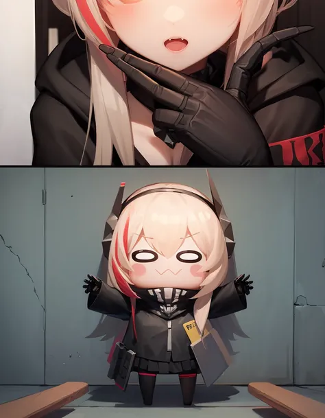(extremely detailed CG unity 8k wallpaper),(masterpiece), (best quality), (ultra-detailed), (best illustration),(best shadow), (sharp eyeliner, eyeshadow, detailed eyes:1.1),
,BREAK
2girls, (sopmod:1.2), ( sopmodjr, chibi:1.4)
<lora:SOPMOD:1>