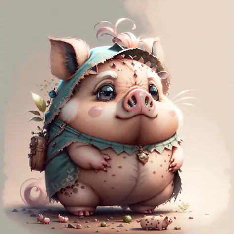 concept art <lora:CuteCreatures:0.9> Cu73Cre4ture piggy