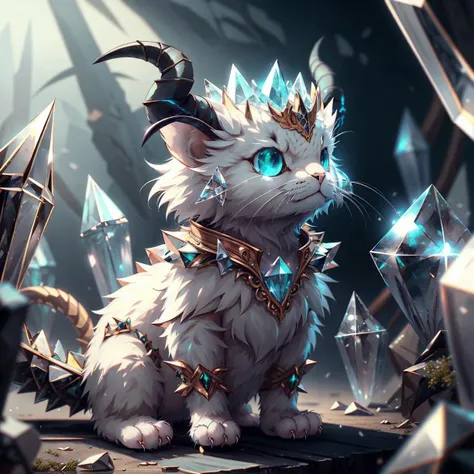 Cu73Cre4ture, cat dragon, (horns), spikes, crystallineai_armor
<lora:CuteCreatures:0.8> <lora:crystallineai_v10:0.6>