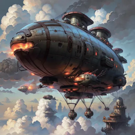 <lora:CNCNODAIv2:.9> CNCNODAI dirigible, clouds , detailed, intricate