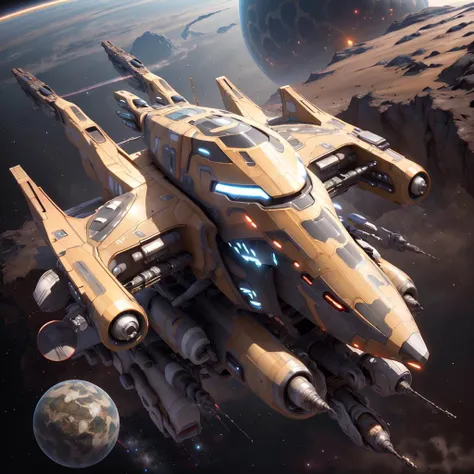<lora:CnCGDIAIv2:.9> CNCGDIAI spaceship in space, stars , detailed, intricate