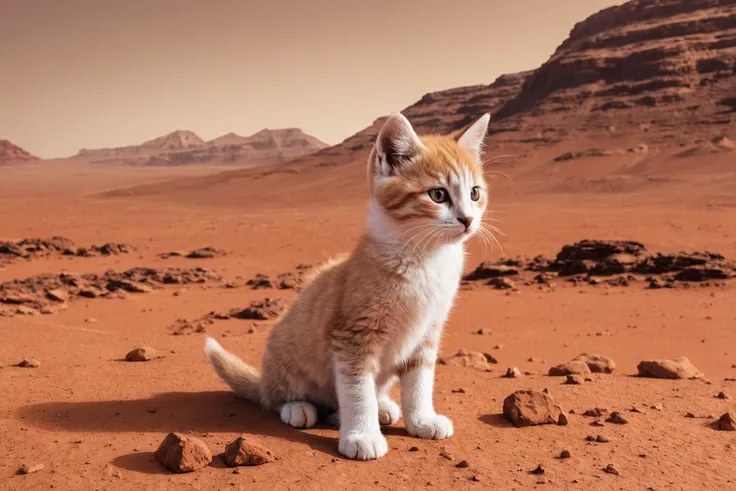 kitten on mars