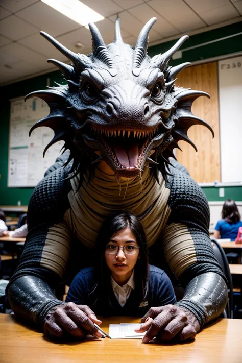 (leviathandef:1.2), (teacher:1.2), (in classroom), centered, 8k, F2.8, RAW Photo, ultra detailed, extremely detailed <lora:spleviathan:0.8>  <lora:add_detail:0.8>