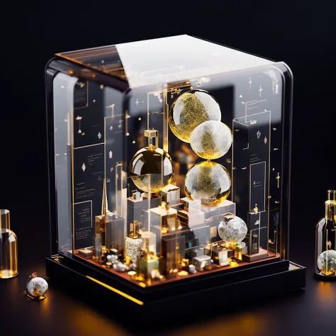 knollingcase (magical gems :1.2), knollingcase, display case, (labelled:1.2), overlays, oled display, (annotated:1.2), (annotations:1.2), technical, knolling, (diagram:1.2),technical drawing, dramatic lighting, octane, micro detail, glow, dof, reflections, refractions