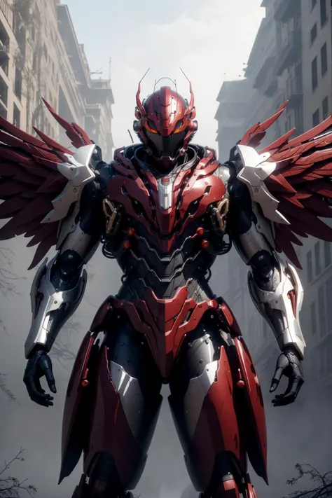 <lora:hadesarmorv6.4:0.8>
masterpiece, highly detailed photorealistic 8k raw photography, best cinematic quality, volumetric lighting, volumetric shadows
a man in reflective Dark Red full wsprmr armor, mecha helmet, full body, powerful constitution, symmetrical metal wings, Lying on the side, pretending to read a fairy tale book, Aerial view, A creepy, fog-filled swamp, with tangled branches and unseen creatures lurking