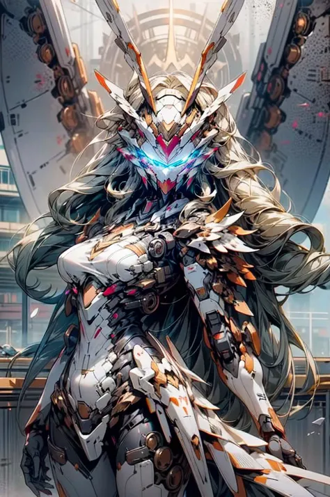 <lora:Mecha Suit Generator Concept v3:0.9> zzmckzz, mecha helmet, wsprmr, mecha helmet, metallic wing, metal wings, symmetrical metal wings,, ultra detailed, masterpiece, best quality, aesthetic, detailed,, solo, soft smile, light smile,
1girl, blue eyes, very long hair, blonde hair, long blonde hair, french braid, bangs, medium breasts,