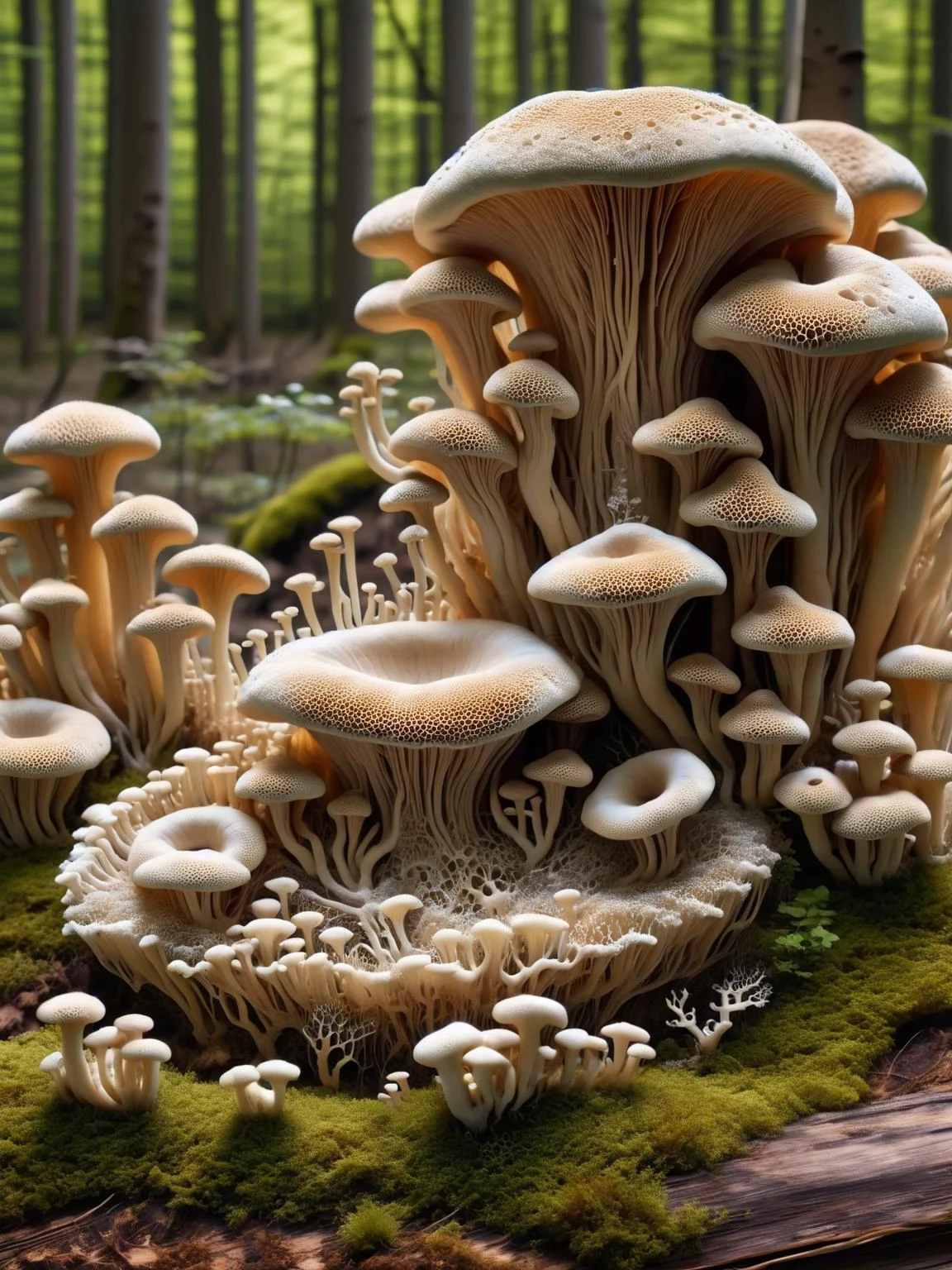 A ral-mycelium soundscape where fungal networks generate ethereal music, notes blooming and decaying in harmonious patterns, a symphony of life and transformation. <lora:ral-mycelium-sdxl:1>, <lora:EnvyBetterHiresFixXL01:0:hr=1>