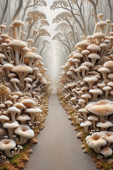 ral-mycelium,<lora:ral-mycelium:1>,<lora:One_Point_perspective:1>,
A road full of mycelium leads to the unknown distance,fog,tiny flowers,ethereal and abstract artistic conception,like reincarnation,