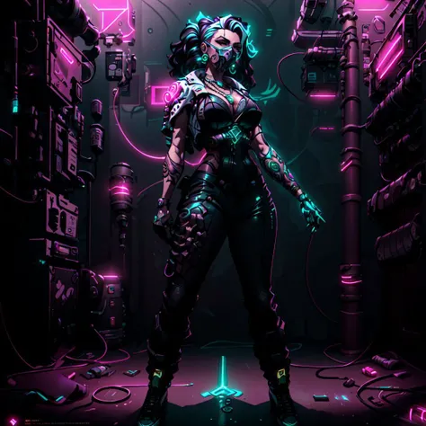((Satellite View)),concept art neonpunk style Cyberpunk 2077 Reimagined Image Contest!. ULTRA GOD DETAILED 8K CG. DARK FUTURE.
SFW:1.1. Woman. Luxurious. Ambitious. Powerful. Glamor. Influence. Technological. Privileged. Wealth. Elegant. Corporate. Implants. Money. Control. Fashion. Political. High society. Cyberimplants. Prestige. Chance. Secrets.
<lora:zyd232_CyberneticJawless_v1_1:0.4>Cybernetic_Jawless,Mask,mechanical parts,cybernetic.
(delightful anatomy:1.1), (gloomy illumination, insane, stunning, dramatic, completed artwork, HQ:1.1), (Apterus anatomy, Dan mumford style:1.2).
Amazing anatomy, (fantastic horror perfect art, 64k ultra hd:1.1), (art by apterus, art by dan mumford, art by lovecraft:1.2), best quality, 500px, cgsociety.
<lora:cbpkv5:0.5>cbpkv5.
<lora:RenataGlascLoL-AnythingV5:0.8>Renata Glasc.
Futuristic, technological, dystopian, decadent, violent, neon, cyberimplants, inequality, megacorporations, criminality, hackers, influence, luxurious, underground, divided society, implacable, power, punk aesthetics, urban chaos, free will.
a cunning and ruthless woman. determinated to achieve her goals.
Luminous necklaces. Shiny bracelets. Boots with LED lights. Illuminated sunglasses. Jackets with luminous stripes. Pants with illuminated details. Gloves with flashing lights. Temporary LED tattoos. Bodices with custom lighting. Skirts with flashing lights. Neon paneled dresses. Holographic makeup. Hats with integrated lights. Luminous earrings. Bags with light strips. Tights with light effects. Illuminated braids. High neck necklaces with lights. Leg warmers with LEDs. Piercings with small LEDs. Vests with neon panels. Platform shoes with lights. Illuminated hair accessories. Belts with shiny details. Swimsuits with light elements.
Asymmetrical hairstyles. Holographic braids. Neon colored locks. Pixie cuts with touches of light. Futuristic pigtails. Soft wave hairstyles with bright highlights. Hairstyles with geometric bangs. Cyber dreadlocks. Long straight hair with brightly colored highlights. Hairstyles with angular cuts and lighting effects.
<lora:Cyber_Background:0.4>.
NETRUNNER. . cyberpunk, vaporwave, neon, vibes, vibrant, stunningly beautiful, crisp, detailed, sleek, ultramodern, magenta highlights, dark purple shadows, high contrast, cinematic, ultra detailed, intricate, professional . digital artwork, illustrative, painterly, matte painting, highly detailed