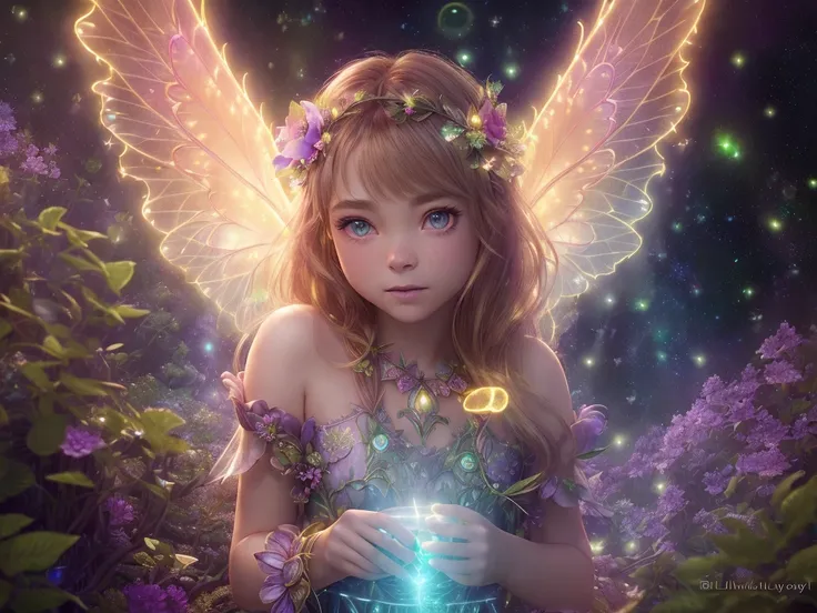 (highly detailed:1.2),(best quality:1.2),(8k:1.2),sharp focus,(subsurface scattering:1.1),award-winning photograph
(glowing bioluminescent forest:1.2),adorable chibi fairy ,kiernan shipka mackenzie foy barbara palvin, iridescent fairy wings
(very detailed background:1.2),(magical fantasy:1.0), (knollingcase:1.1),(dreamlikeart:1.1), dramatic lighting, by greg rutkowski alphonse mucha wlop