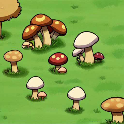 JS_TexGenV1,texture,cut grass texture,small mushrooms,anime style, <lora:JS_TexGenV1:0.82>