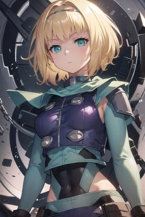 milindabrantini, <lora:melindatest:1>,
milinda brantini, short hair, blonde hair, (green eyes:1.5), hairband,
BREAK gloves, vest, bodysuit, covered navel, skin tight,
BREAK looking at viewer,
BREAK outdoors, city,,
BREAK <lora:GoodHands-vanilla:1>, (masterpiece:1.2), best quality, high resolution, unity 8k wallpaper, (illustration:0.8), (beautiful detailed eyes:1.6), extremely detailed face, perfect lighting, extremely detailed CG, (perfect hands, perfect anatomy),