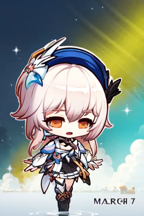 <lora:Style Maplestory chibi v10:1> chibi 

1girl, solo    <lora:Character March7thHonkaiStarRail:0.8> march7th honkai star rail