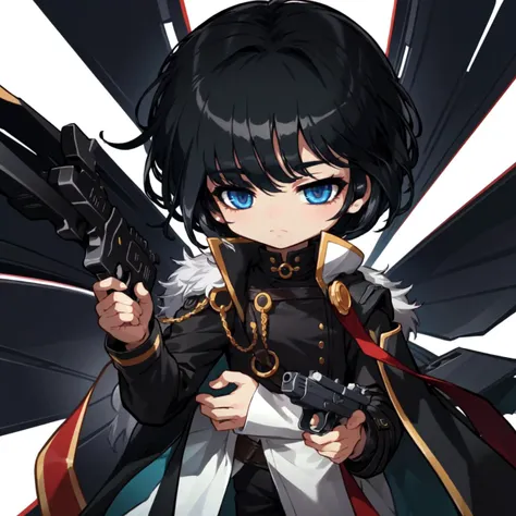 8k, 4k,nsfw,(chibi:1.2), <lora:maplestory20:1>,
((1boy)), black hair, short hair,unkempt hair, (crossed_bangs) , dead eyes, holding a pistol, black coat, night sky