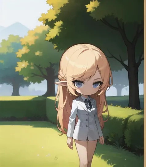 masterpiece, best quality, girl, woman, highres, beautiful girl , {{slender}}, <lora:maplestoryStyle_v10:0.65>, chibi