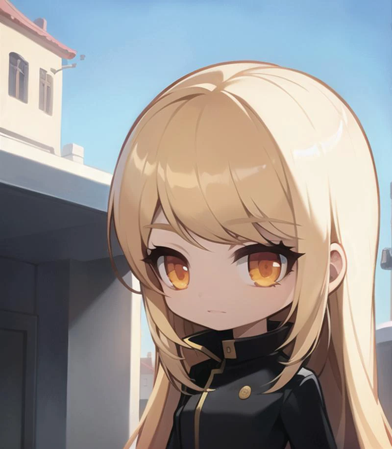 masterpiece, best quality, girl, woman, highres, beautiful girl , {{slender}}, <lora:maplestoryStyle_v10:0.65>, chibi