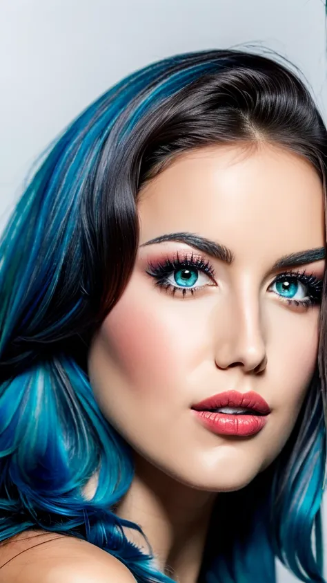 (AlissaWhiteGluzQuiron woman), (blue hair:1.2), 
Picture of a French woman. Fit face. 22 years old, Sharp chin, photography, raw photo, masterpiece, extremely detailed photo, DSLR, (photorealistic:1.4), ultra hi res, best quality, pink lips, perfect makeup, full body picture, tall, toned, busty, abs, cleavage, bright green eyes,
<lyco:quiron_AlissaWhiteGluz_Lycoris_v5:1.0>