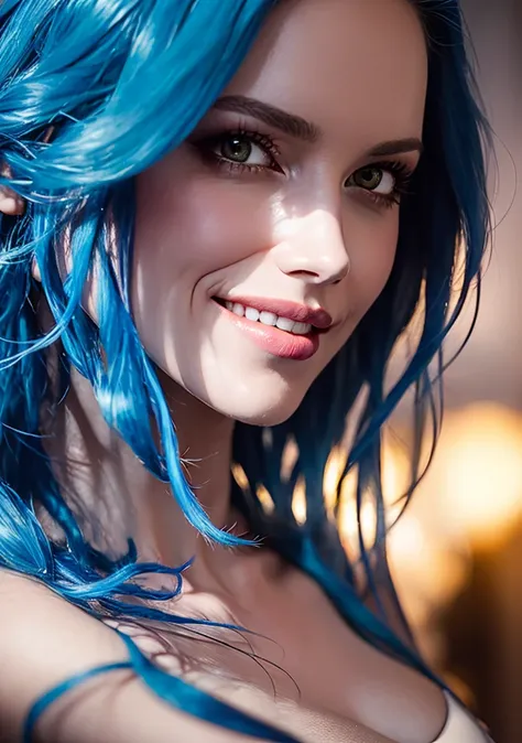 Dappled Light, intricate, (skin texture) (film grain), (warm hue, warm tone:1.2), close up, cinematic light, sidelighting,
Photoshoot  of AlissaWhiteGluzQuiron woman, blue hair,
 longeyelashes,  light smile,  
<lyco:quiron_AlissaWhiteGluz_Lycoris_v5:0.97>