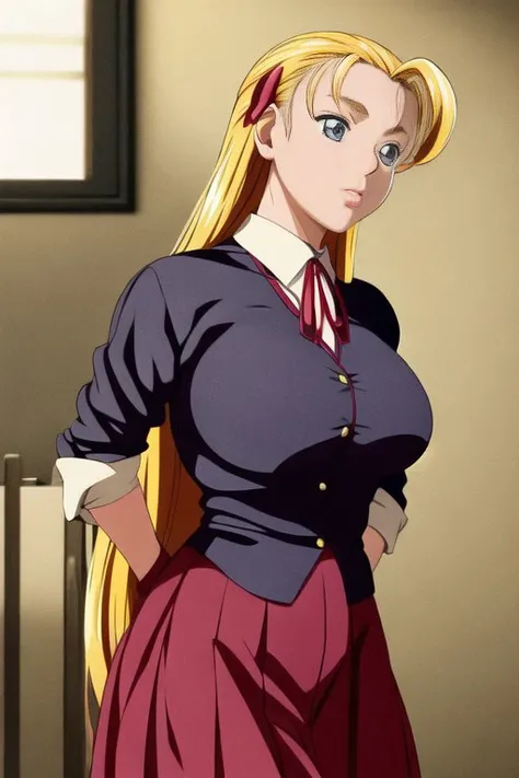 <lora:Miu Furinji :1>,Miu Furinji ,an anime character, school clothes, pretty face, blue eyes, Photorealistic, Hyperrealistic, Hyperdetailed, Analog style, cocked hip, demure, low cut, black lace, detailed skin, matte skin, soft lighting, subsurface scattering, realistic, heavy shadow, masterpiece, best quality, ultra realistic, 8k, golden ratio, Intricate, Intricate, High detail, film photography, soft focus., Photorealistic, Hyperrealistic, Hyperdetailed, analog style, hip cocked, demure, low cut, black lace, detailed skin, matte skin, soft lighting, subsurface scattering, realistic, heavy shadow, masterpiece, best quality, ultra realistic, 8k, golden ratio, Intricate, High Detail, film photography, soft focus