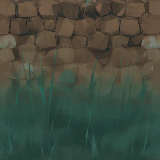 <lora:TF2WallTextures002:1.3>
(tiling texture:1.5), subtle brush strokes, TF2 texture, best videogame textures, albedo texture map, no lighting, fullbright,
nature, grass, green, blue, yellow, (bare earth:1.5), (rocks:0.4),
(high contrast:0.5), (saturated:1.2), large detail, size of detail difference, texture difference, colors difference, top trim,