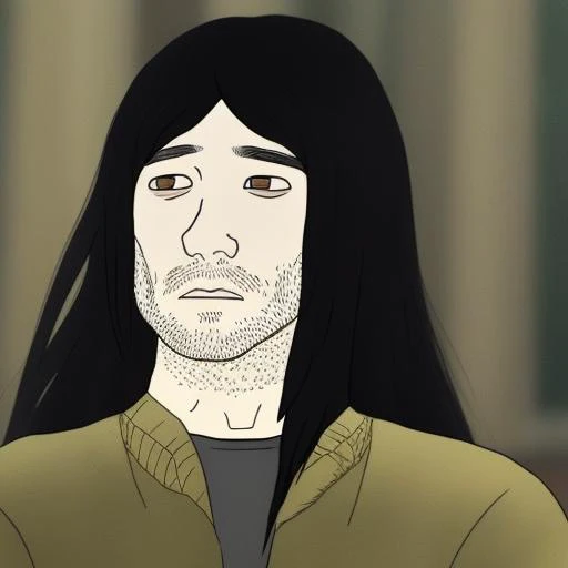 <lora:Doomers:0.8> a boy with long black hairs
