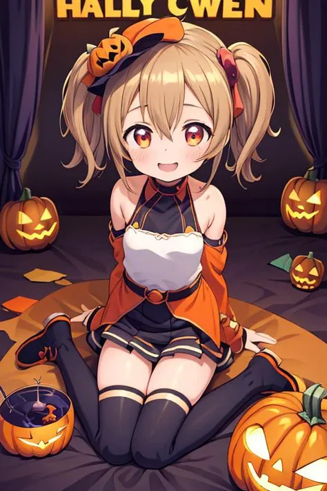 masterpiece, best quality,ultra detail,<lora:anmnr01:0.3> <lora:add_detail:0.4>,<lora:GoodHands-vanilla:0.6>,girl,petite,happy , pumpkin,Halloween <lora:Icy Cold Comics:0.7>comic_panel_layout,<lora:silica:0.7>silica