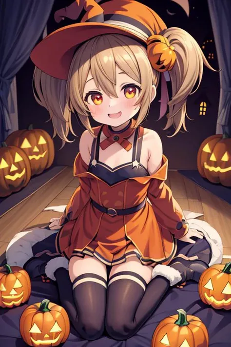 masterpiece, best quality,ultra detail,<lora:anmnr01:0.3> <lora:add_detail:0.4>,<lora:GoodHands-vanilla:0.6>,girl,petite,happy , pumpkin,Halloween <lora:Icy Cold Comics:0.7>comic_panel_layout,<lora:silica:0.7>silica