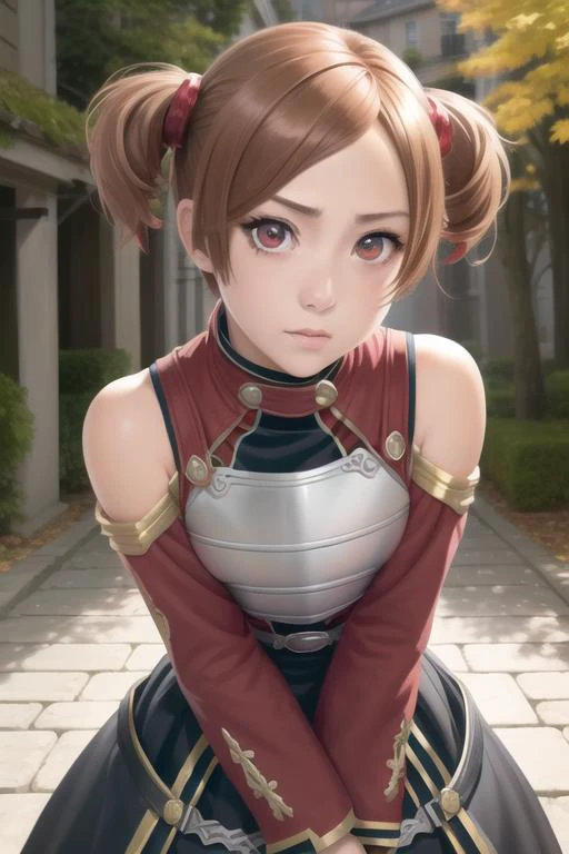 <lora:silicaSwordArtOnline_v10:1> fighting, proportional eyes, (realistic:1.5), extremely detailed, hyper detailed, soft lighting, detailed background, extreme detail background, sharp details, beautiful face, symmetrical eyes, short red hair, short hair, red hair, green eyes, woman, high quality,