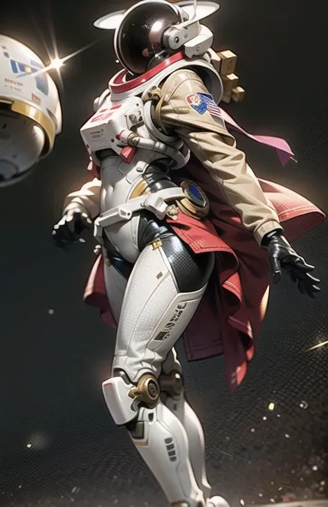 (8k, RAW photo, best quality, masterpiece:1.2), (realistic, photo-realistic:1.37), (1girl, japanese idol face, floating in space), full body, deep depth of space, universe background, Mysterious planet,((nasa space suit:1.1)),1 planet,((Astronaut helmet, reflective, transparent)), ((cat floating:1.1)), <lora:nijiMecha:1>, best quality, masterpiece, ultra high res, (photorealistic:1.4), cover chest, korean, matured, close up, skirt
