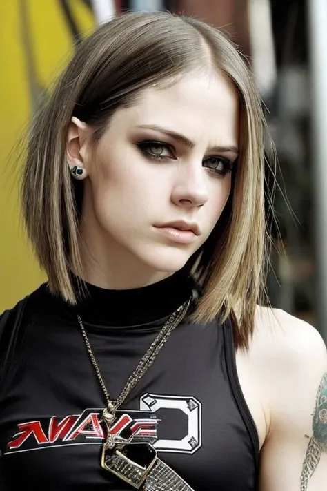 (CR-4vrilLavigne-sstylerdurden879:0.9), photo of woman, (slick undercut hair:1.3),