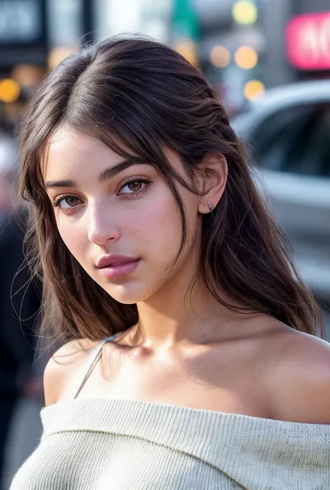 photo of beautiful (ambs_a-130:0.99), a woman with beautiful hair, as a movie star in a (movie premiere), premiere gala, (near a movie theatre), natural skin texture, (elegant yellow sweater off-shoulder with a strap), (suspenders:1.1), 24mm, 4k textures, soft cinematic light, adobe lightroom, photolab, hdr, intricate, elegant, highly detailed, sharp focus, ((((cinematic look)))), soothing tones, insane details, intricate details, hyperdetailed, low contrast, soft cinematic light, exposure blend, hdr, faded, (paparazzi in background), (painted lips:1.1), ((looking at viewer:1.1)), (perfect eyes:1.2), (perfect hair), (trousers)
