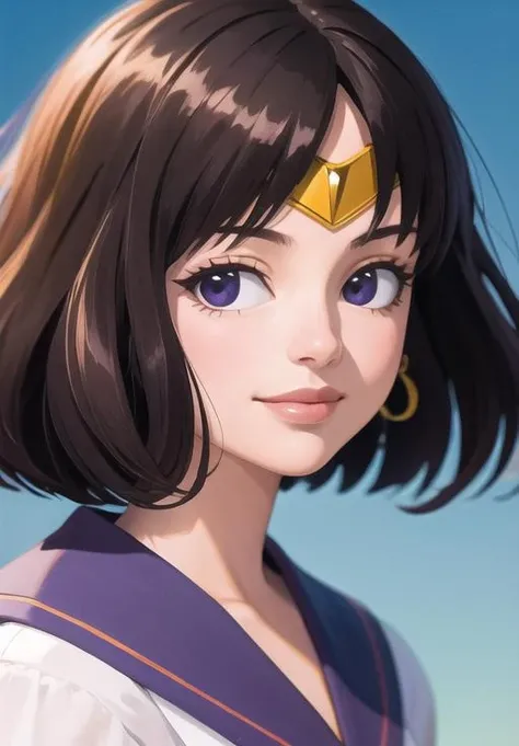<lora:sailor_saturn:0.8>, sailor_saturn, smirk, portrait,, (masterpiece, best quality, detailed:1.3)