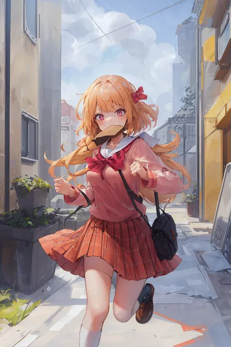 ((((ultra illustrated style:1.0)))),best quality,best animated,masterpiece,ray tracing, global illumination,running, 1girl, solo, school uniform plaid skirt,outdoors
<lora:running-000007:0.9>