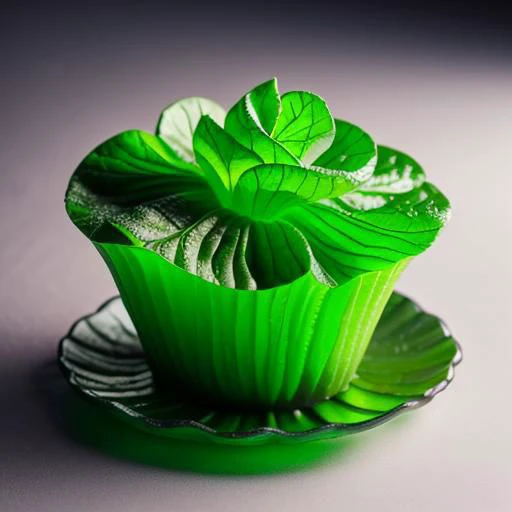 product photography, iceburg lettuce made of delicious candy, focus, clear candy