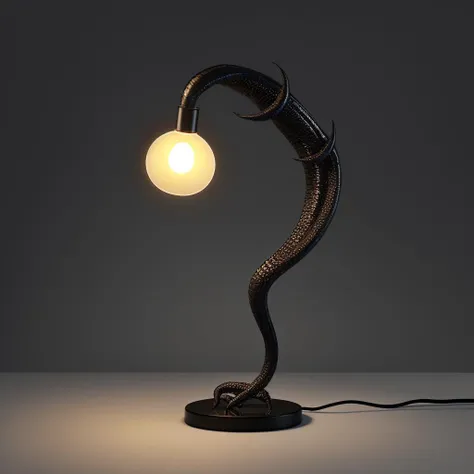 a table lamp design made to mimic Venom