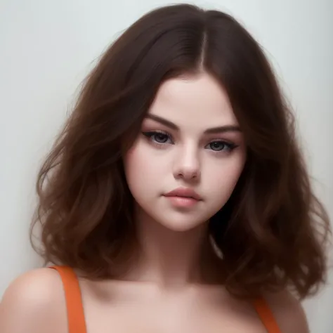 Selena Gomez (masterpiece, best quality, full body), ,masterpiece, beautiful detailed eyes, looking at viewer, detailed beautiful face, extremely detailed, high, 1girl, black hair, long hair, best quality, closed mouth <lora:Selena Gomez:1>,