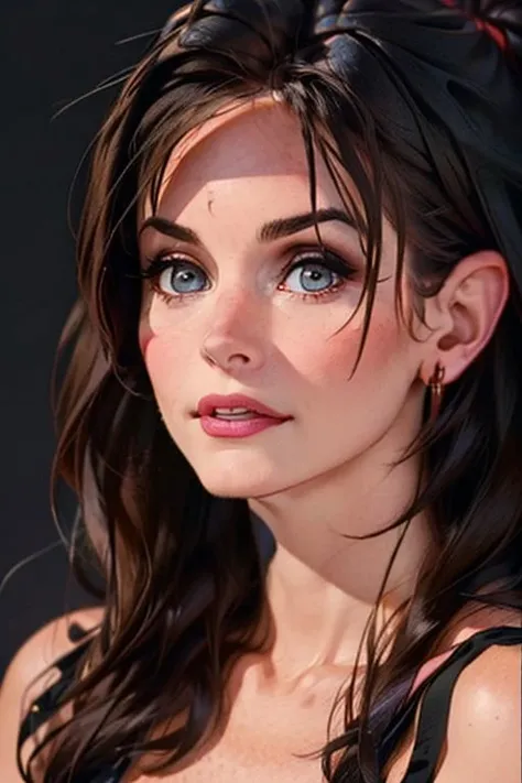 1girl,(solo:1.3),(upper body portrait:1.2),(rachel green:1.3),simple background,(distracted expression:1.3),full shot,20-year-old,cute face,<lora:friends_monica_geller_v1:0.85>,front view,(monica geller:1.4),looking at viewer,
