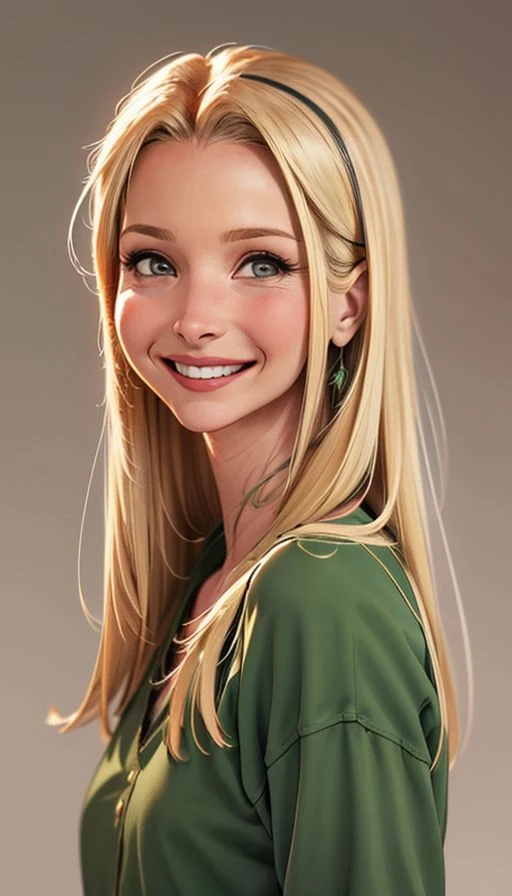 1girl,(solo:1.3),(upper body portrait:1.2),(rachel green:1.3),simple background,(happy expression:1.3),(front view <lora:friends_pheobe_buffay_v1:0.65>),(phoebe buffay:1.3),full shot,20-year-old,cute face,